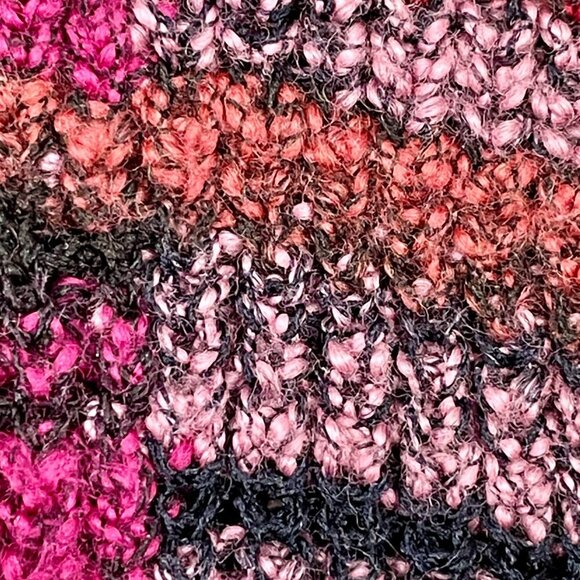 NIC+ZOE Cotton Wool Blend Knit Open Front Cropped Cardigan Womens L Multi-Color - Picture 7 of 12